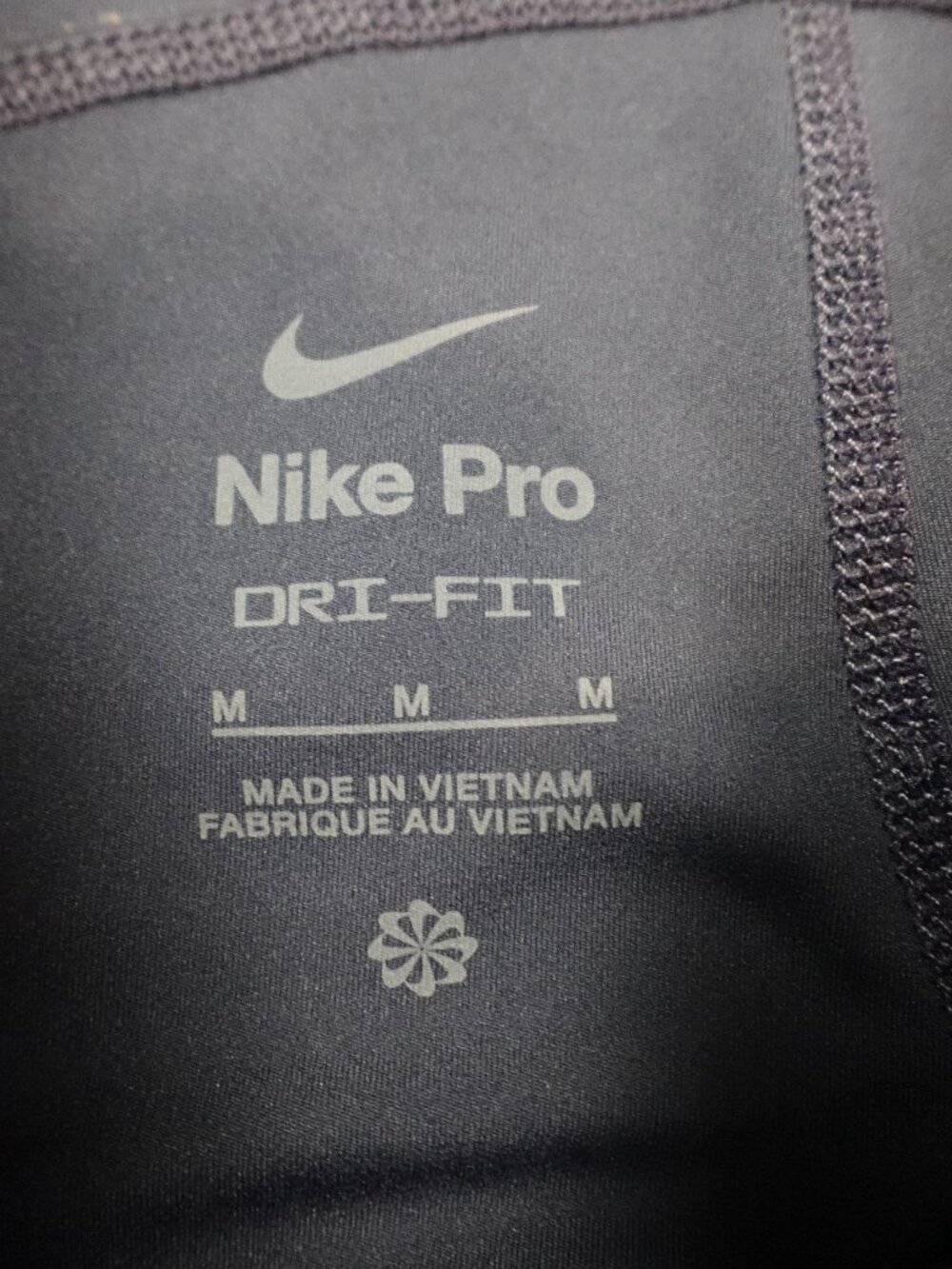 Nike Pro Dri-FIT High-Waisted 7/8 Leggings Women’s Medium Blue Leopard Print - Picture 4 of 12